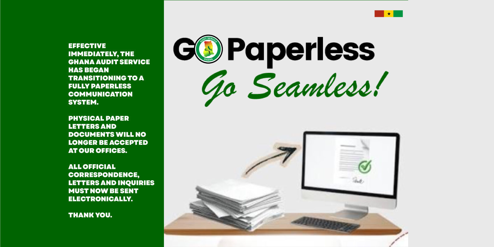 Go paperless, Go seamless