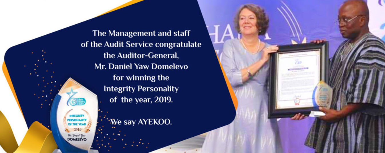 Auditor-General wins Integrity Personality, 2019