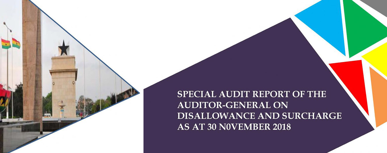 Special Audit report of the Auditor-General on Disallowance and Surcharge as at 30 November 2018